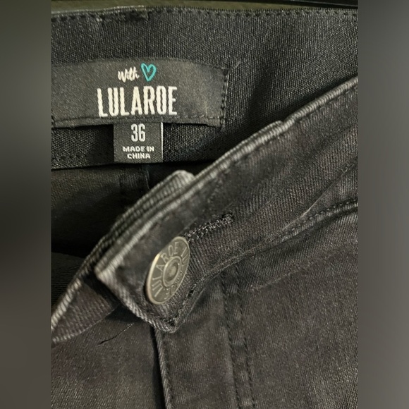 Lularoe Womens Simply Comfortable Distressed Stretchy Comfort Waist Jeans Sz 36 - Picture 7 of 14